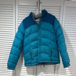 LL Bean Blue Puffer Jacket